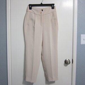 Excellent Express Cream Beige Cropped Ankle pants Sz 0S
